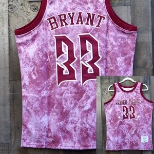 NEW  Kobe Bryant Lower high school Headgear Classics Embroidered Jersey